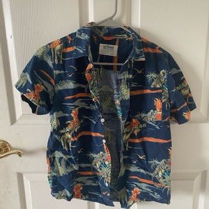 Boy’s XL dinosaur button up